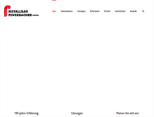 Tablet Screenshot of metallbau-feuerbacher.de